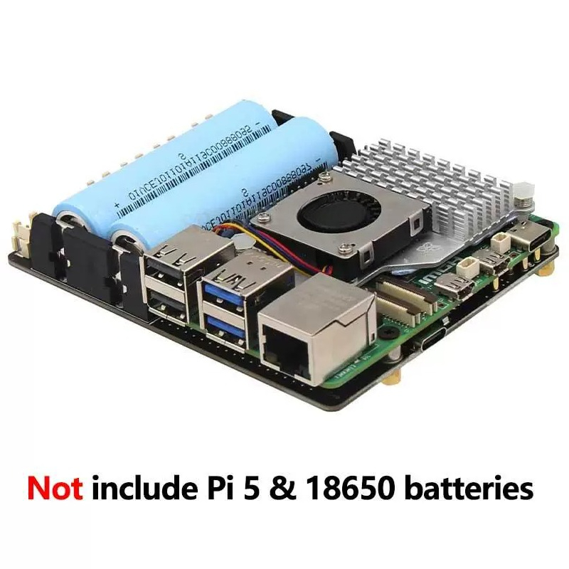 Raspberry Pi Uninterrupted Power Supply Ups 18650 - Płytka rozszerzająca do zarządzania zasilaniem UPS